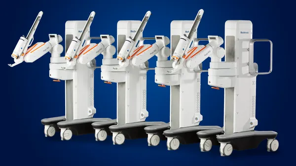Four medtronic Hugo surgical robots